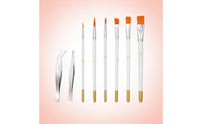 Paint Brushes with Tweezers Slender Precision Detail Brush Set Intricate