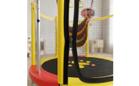 Protective Barrier Net Mini Basketball Trampoline Foam Cover Enclosed Trampoline for Home