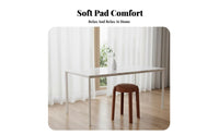 Minimalist Design Stackable Padded Stool Thickened frame Padded Nesting Stool Easy to Clean Household Seating Reinforced Frame for Homeowners, Event Organizers, Dining Room, Kitchen, Balcony, Entryway