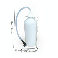 Fluid Collection Bottle with Silicone Tube Manual Brake Bleeder Bottle with Hose Oil Resistant Tool for Mechanics