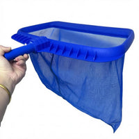Long-Lasting Pool Leaf Skimmer Lightweight Deep Mesh Skimmer Aluminum-Edged Deep-Water Skimming Net Rectangular Frame for Swimming Pools, Aquatic Ponds