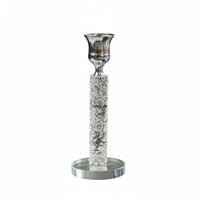 Crystal Candlestick Nordic Style Taper Candle Holder Elegant Design Decorative Table Centerpiece for Restaurant