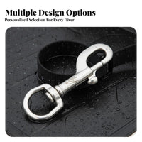 Single-Ended Bolt Snap Precise Coiled Mechanism Diving BCD Clip Rustproof Swivel Bolt Snap Hook Single-Hand Operation for Technical Divers, Freedivers, Outdoor Enthusiasts, Underwater, Boating, Crafting