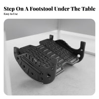 Rocking Motion Under-Desk Foot Rocker Improves Posture Office Furniture Accessory Non-Slip Ergonomic Aid Adjustable Angle for People Working from Home, Students, Gamers, Study Room, Gaming Setup