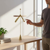 Balancing Dragonfly Figurine Modern Minimalist Home Golden Finish Tone Room Highlight for Entryway