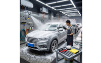 Car Interior Cleaning Handheld Air-Powered Cleaning with Brushes Powerful
