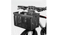 Folding Bike Basket Removable Front Bike Basket Heavy Duty for Shopping