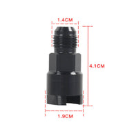 Aluminum EFI Fuel Fitting Adapter Black Anodized Fuel Line Adapter with Clip High-Strength Corrosion-Resistant for Mechanics
