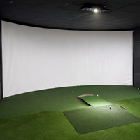Golf Simulator Screen 3m, High Impact Golf Projection Screen for Home Golf Screen, Sturdy Single Layer Golf Impact Screen