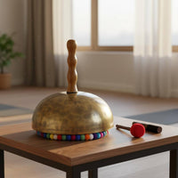 Detachable Tone Bowl Easy to Hold Handheld Tone Bowl Mallet Smooth Striking for Meditation, Stretching Practice, Sound Wellness