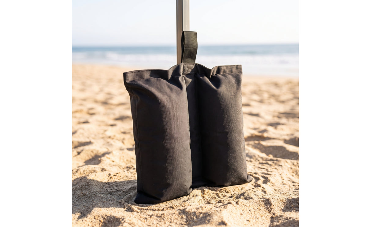 Tear-Resistant Double Tube Canopy Weights Portable Canopy Weight Bag Stable Tent Sandbag Secure for Patio Umbrella