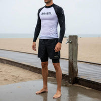 Long Sleeve Surf Shirt and Pants Quick-Dry Two-Piece Diving Suit Compression Fit Full Body Snorkeling Suit for Surfing, Beach