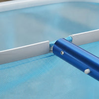 Aluminum Frame Pool Skimmer Net Fine-Mesh Pool Cleaning Net Heavy Duty Leaf Skimmer Deep