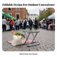 Easy to Fold foldable Stool Lightweight Outdoor Gear space-saving Design Portable Furniture sturdy Duty for Campers, voyageers, Camping, voyage, Hiking, Fishing