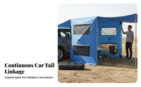 Automatic Quick Unfolding Expandable Car Rear Tent Easy Setup Ssun Expandable Tent Portable Tailgate Shelter Sun Protection for Campers, Road Trippers, Families, Tailgating, Picnics, Beach, Fishing