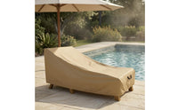 Patio Chaise Lounge Cover Sloped Top Chaise Lounge Cover Woven Textile