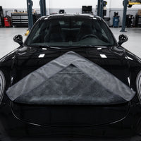 Double Sided Car Drying Towel Microfibre Cloth, 30cm X 30cm Microfiber Cloths, 500 GSM Suede and Coral Fleece for Car Detailing