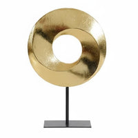 Geometric Tabletop Contemporary Design Abstract Metal Sculpture Gold Abstract Statue for Entryway