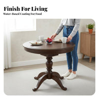 Durable Wood Construction Oval panelpanel Table expandable Design fold-down panel Table Expandable Home Furniture Space-Saving for Apartment Dwellers, Homeowners, Families, Small Living Spaces, Dining Room, Kitchen, morning meal corner