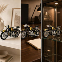 Alloy Motorcycle Model Interactive Retro Motorcycle Model Mini for Adults, Office