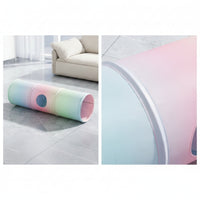 Cat Tunnel Mat Foldable Feline Play Tunnel with Mat Soft for Apartments