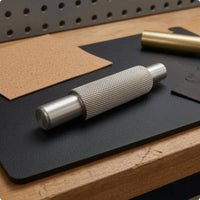 Knurled Grip Saxophone Repair Tool Machined Silver Finish Mouthpiece Adjustment Tool Polished Round Ends Wind Instrument Maintenance Kit Cylindrical for Workshop