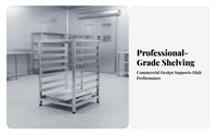 Stainless Steel Pastry Tray Rack Sturdy Commercial Refrigerator Shelf Space-Saving Stainless Steel Pastry Rack for Culinary Experts, Bakery, Bakeries