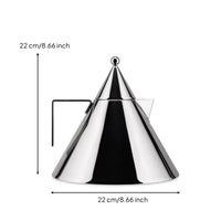 Tea Kettle Ornament Decorative Kettle Ornament Geometric Triangular Sculpture for Interior Designers, Sideboard
