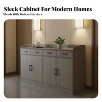 Buffet Cabinet with Storage Console Cabinet Freestanding Pantry Cabinet Kitchen Storage Cabinet Scratch-resistant Finish Suitable for Home Dining Room Living Room