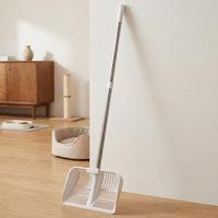 Cat Sifter with Extended Long Handle, Stainless Steel Metal Large, Handle Cat waste tray Tool for Apartment Living