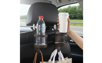 Headrest Cup Holder Multi-Functional Car Headrest Cup Holder Strong Load-Bearing Back Hook for Long-Distance Drivers, Parents