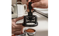 Coffee Needle Distributor with Base Rotating Coffee Needle Distributor Manual Espresso Distribution Tool Wear-Resistant for Baristas