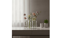 Test Tube Vase Light Luxury Water-Based Test Tube Set Elegant Design Single Stem Flower Holder for Living Room, Windowsill, Wedding Centerpiece
