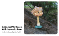 Miniature Resin Sculpture Compact Size Funny Garden Ornament Adorable Design