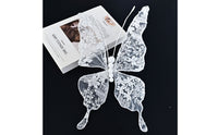 Beaded Lace Winged Creature Ornament Translucent Lace Winged Creature Ornament