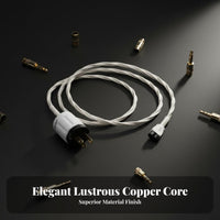 Silver Plated Copper Power Cord High Fidelity Figure 8 Power Cable