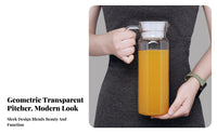 Restaurant Design Water Pitcher Food Grade Material Hot and Cold Water Carafe Hot Cold Beverage Jug for Restaurants, Taverns, Office, Parties