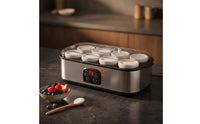 Yogurt Maker with Glass Jars 8-Jar Automatic Yogurt Maker Compact Appliance for Meal Kitchen Organizers