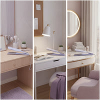 Hair Straightener Corded Hair Straightener with Wide Plate Clamp-Style Flat Iron for Home, Travel, Dorm Room