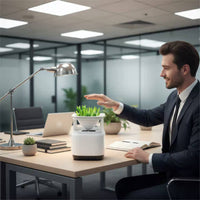 Removes Odors Small Negative Ion Air Cleaner Compact Design Mini Air Purifier Portable for Smokers, Office Workers, Bedroom