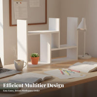 Corner desktop organizer with Drawer Multi-Functional Desktop Shelf Simple Assembly