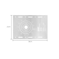 Foldable IGT Table Black Finish Twounit Folding Table Lightweight Outdoor Furniture Heavy Duty