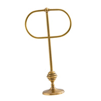 Stand Towel Ring Free-Standing Bathroom Accessory Elegant Design Rustproof for Powder Room, Kitchen