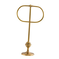 Stand Towel Ring Free-Standing Bathroom Accessory Elegant Design Rustproof for Powder Room, Kitchen