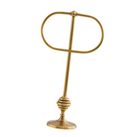Stand Towel Ring Free-Standing Bathroom Accessory Elegant Design Rustproof for Powder Room, Kitchen