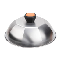 Basting Cover Heat Resistant Handle Cheese Melting Lid Cooks Evenly Compact 23 Cm Size for Chefs, Campers, Camping