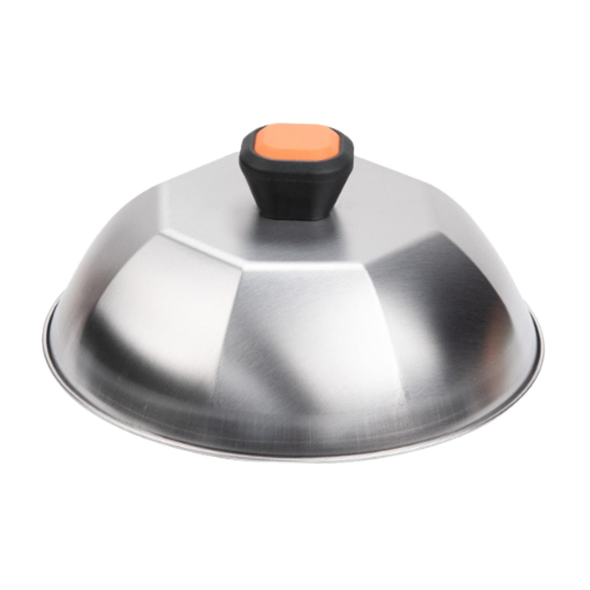 Basting Cover Heat Resistant Handle Cheese Melting Lid Cooks Evenly Compact 23 Cm Size for Chefs, Campers, Camping
