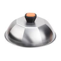 Basting Cover Heat Resistant Handle Cheese Melting Lid Cooks Evenly Compact 23 Cm Size for Chefs, Campers, Camping