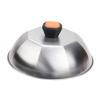 Basting Cover Heat Resistant Handle Cheese Melting Lid Cooks Evenly Compact 23 Cm Size for Chefs, Campers, Camping