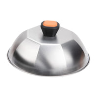Basting Cover Heat Resistant Handle Cheese Melting Lid Cooks Evenly Compact 23 Cm Size for Chefs, Campers, Camping